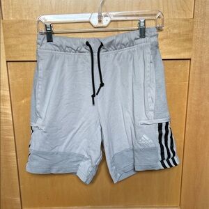 Adidas Men's Light Gray Athletic Shorts